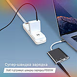 Type-C USB-C HUB хаб перехідник конвертер адаптер KZ56 3 in 1 Converter: TypeC to PD+HDMI+USB 2.0, фото 7