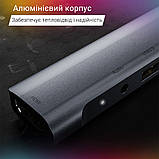 Type-C USB-C HUB хаб перехідник конвертер K560 5 in 1 Converter: to 3.5mm+PD/QC+USB2.0+USB3.0+HDMI, фото 4