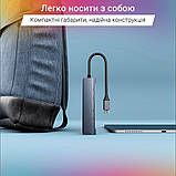 Type-C USB-C HUB хаб перехідник конвертер K560 5 in 1 Converter: to 3.5mm+PD/QC+USB2.0+USB3.0+HDMI, фото 9