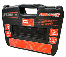 Набір інструментів FERRUM FRSS108СR 108ед, фото 3