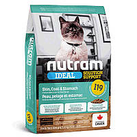 I19_NUTRAM Ideal SS Холістик для дор.котiв із чут. травленням та шкірою; з куркою та лососем, 5.4кг