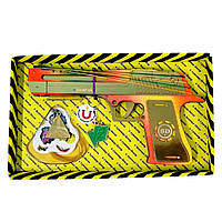 Гумкостріл "DESERT EAGLE Ultra" із STANDOFF 2, дерев'яний іграшковий пістолет