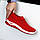 Яскраві червоні текстильні жіночі кросівки у стразах колір на вибір доступна ціна, фото 7