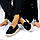 Чорні замшеві туфлі лофери натуральна замша на бежевій підошві, фото 6