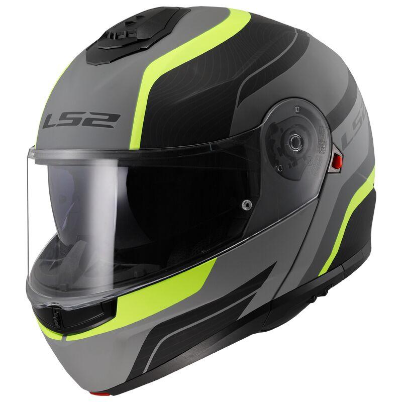 Мотошолом LS2 FF908 Strobe II Monza Matt Black HI-Vis Yellow