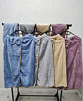 Женский набор Бантик 2 для душа, сауны и бани 2 предмета ( большое полотенце - платье + челма ) top top