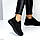 Чорні жіночі текстильні легкі кросівки в стразах колір в асортименті, фото 3