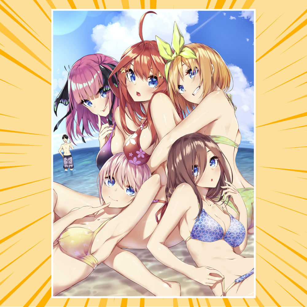 Плакат А3 Аніме 5-toubun no Hanayome / П'ять наречених 014