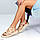 Бежеві зручні жіночі босоніжки плетінка низький хід колір на вибір, фото 6