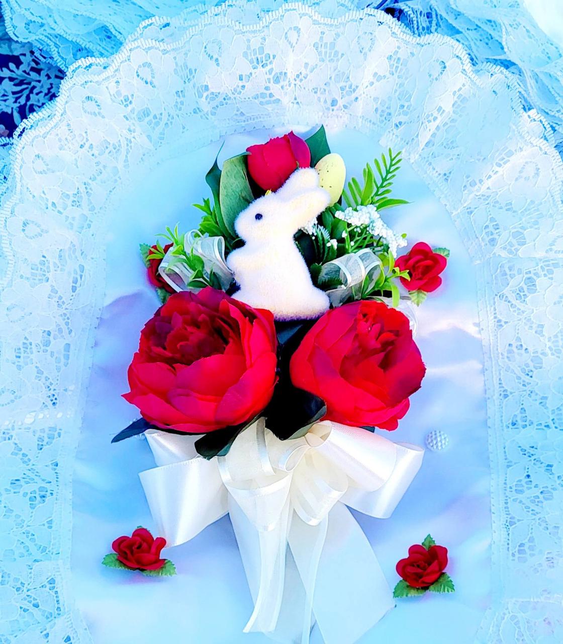 Прикраси на Великодній кошик різні кольори