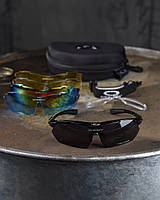 Окуляри тактичні захисні у чохлі Oakley M-Frame Hybride балістичні окуляри
