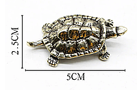 Фигурка статуэтка декор латунная металл латунь черепаха
