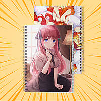 Зошит А5 48 арк. на пружині у клітинку 60 гр.м² 5-toubun no Hanayome / П'ять наречених 002