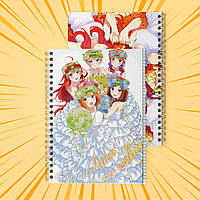 Зошит А5 48 арк. на пружині у клітинку 60 гр.м² 5-toubun no Hanayome / П'ять наречених 004