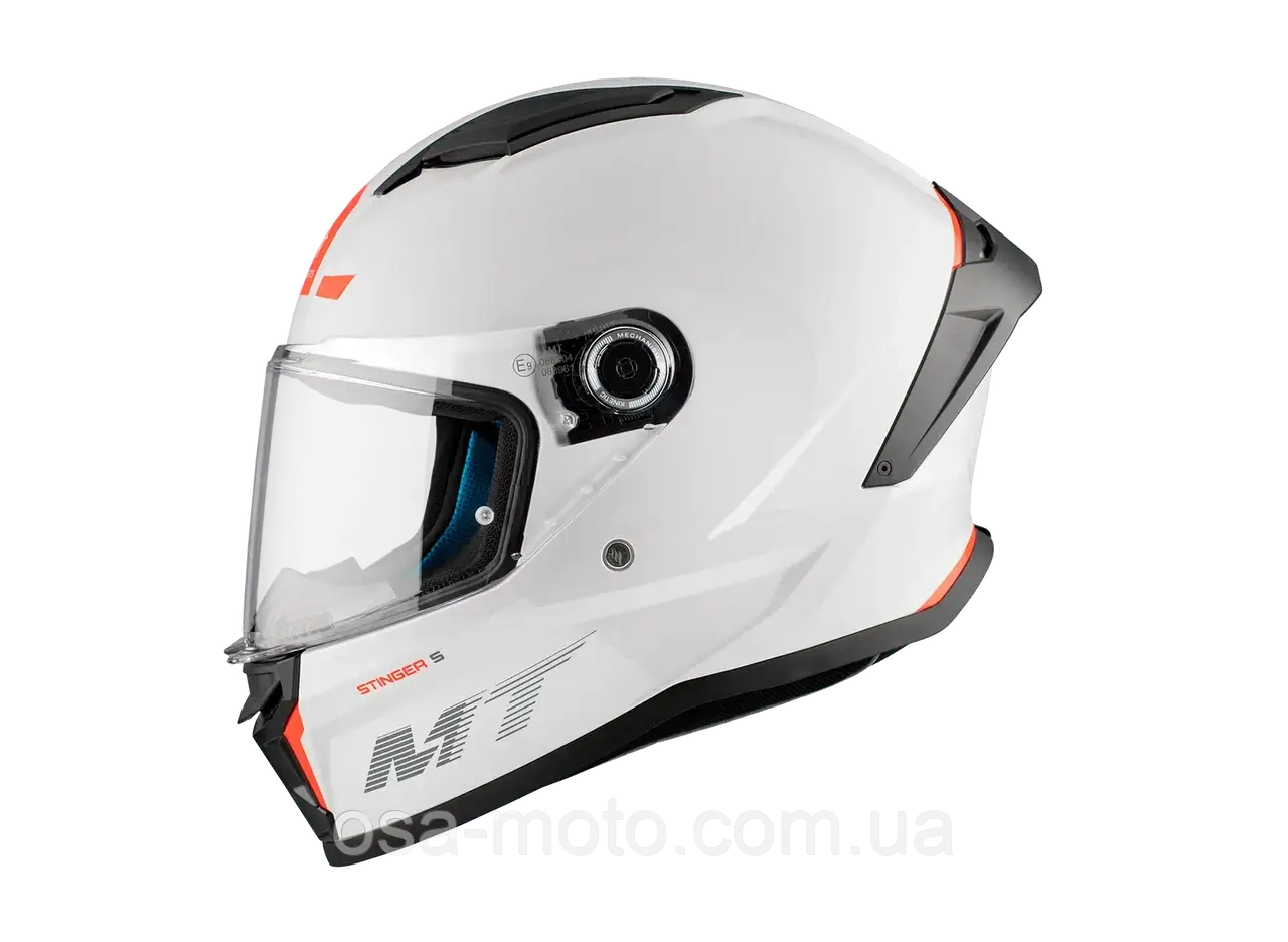 Мотошолом MT STINGER 2 A0 Solid Gloss White