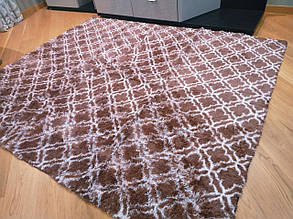 Хутряний килимок Травка 200х230  см, килимок приліжковий ворсистий