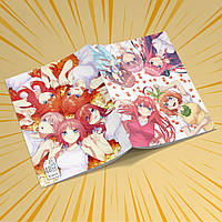 Зошит А5 48 арк. на скобі у клітинку 60 гр.м² 5-toubun no Hanayome / П'ять наречених