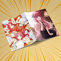 Зошит А5 48 арк. на скобі у клітинку 60 гр.м² 5-toubun no Hanayome / П'ять наречених 002