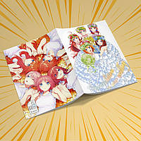 Зошит А5 48 арк. на скобі у клітинку 60 гр.м² 5-toubun no Hanayome / П'ять наречених 004