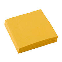 Серветки паперові для декору святкові 33х33 см 2-шарові жовті 20 шт. в упаковці