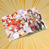 Зошит А5 48 арк. на скобі у клітинку 60 гр.м² 5-toubun no Hanayome / П'ять наречених 006