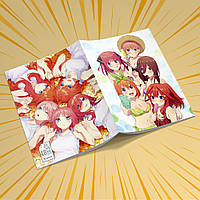 Зошит А5 48 арк. на скобі у клітинку 60 гр.м² 5-toubun no Hanayome / П'ять наречених 009