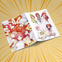 Зошит А5 48 арк. на скобі у клітинку 60 гр.м² 5-toubun no Hanayome / П'ять наречених 012