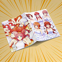 Зошит А5 48 арк. на скобі у клітинку 60 гр.м² 5-toubun no Hanayome / П'ять наречених 018