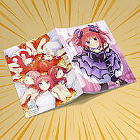 Зошит А5 48 арк. на скобі у клітинку 60 гр.м² 5-toubun no Hanayome / П'ять наречених 020