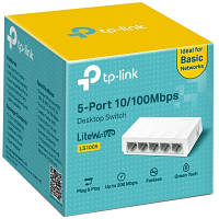 Коммутатор TP-LINK LiteWave LS1005, 5xFE, неуправляемый, настольный