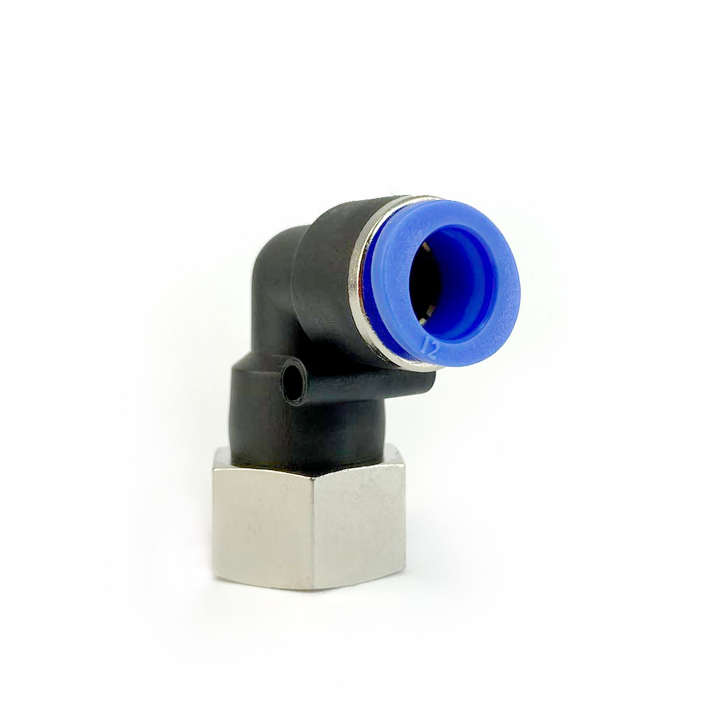 Пуш фітинг кутовий 12 мм. ½" внутрішнє різьблення, фото 1