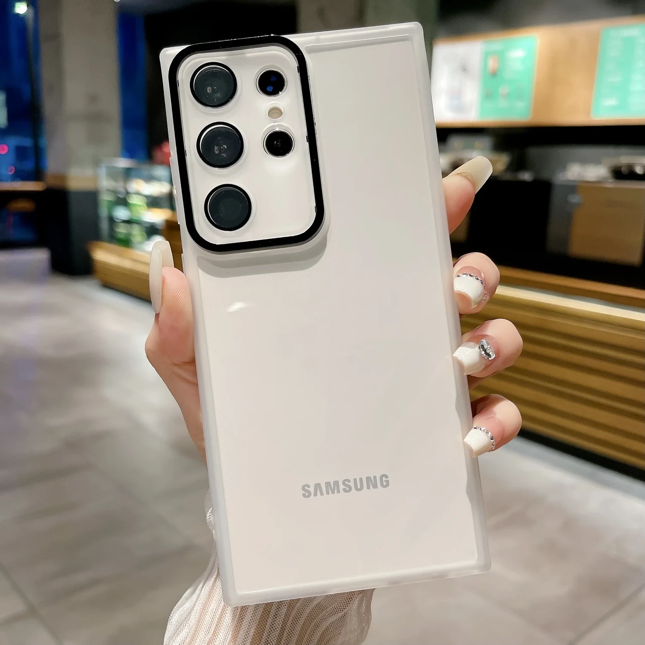 Силіконовий чохол Solid Color із захистом камери Samsung S23 Ultra White