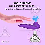 Вібромасажер WOW Вакуумний стимулятор масажер вібро всмоктувальний pink, фото 5