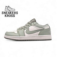 Женские кроссовки Nike Jordan 1 Retro Low Mint White, Найк Эир Джордан 1