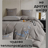 Хлопковое постельное белье сатин Шикарный комплект постельного белья с бабочками Постельное Турция