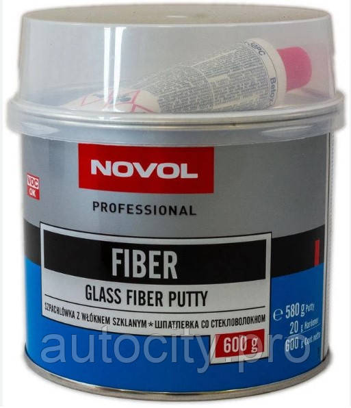 Шпаклівка зі скловолокном Novol FIBER 0,6кг
