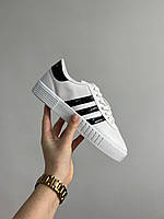 Кроссовки Adidas Court Bold Black/White белые унисекс Кроссовки демисезон адидас Кеды курт белого цвета