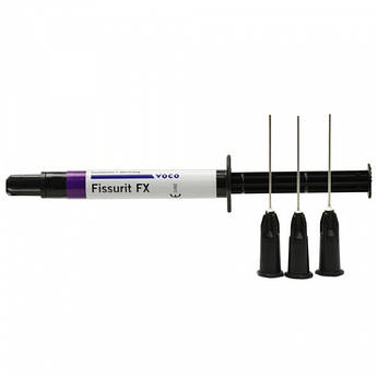 Fissurit FX, VOCO (Фиссурит Ф ИКС) герметик с фтором для запечатывание фиссур,2 шприца по 2.5 г 1 шприц 2.5 г
