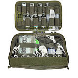 Тактичний медичний рюкзак Marck-men, тактичний медичний рюкзак з ампульницей та  медичними підсумками. Хакі Р355, фото 10