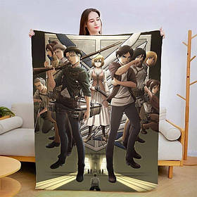 Плед 3D Атака титанів 13875 160х200 см