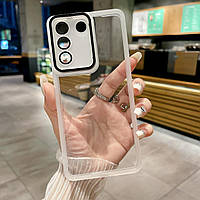 Силіконовий чохол Solid Color із захистом камери Samsung S23+ Plus White