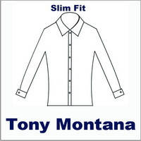 Сорочка чоловіча, приталена (Slim Fit), з довгим рукавом, Tony Montana