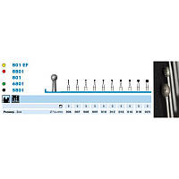 Шаровидный бор ЗЕЛЕНЫЙ 6801.314.016 KOMET DENTAL