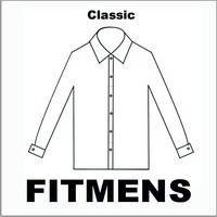 Сорочка чоловіча, прямого покрою, з довгим рукавом, FITMENS