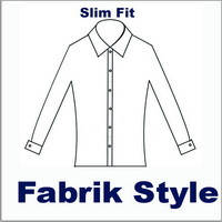 Сорочка чоловіча, приталена (Slim Fit), з довгим рукавом, Fabrik Style