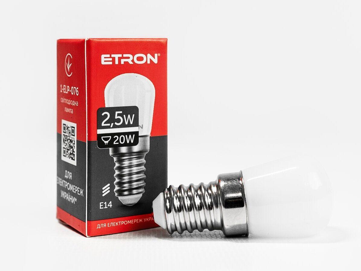 LED Лампа ETRON 1-ELP-076 2.5W 4200K 220V E14