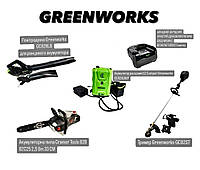 Набір інструментів Greenworks, Пила-Cramer 82CS25,АКБ - GC82B10BP,Тример - GC82ST,Кущоріз-GC82PS