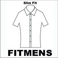 Сорочка чоловіча, приталена (Slim Fit), з коротким рукавом, FITMENS