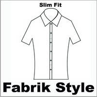 Сорочка чоловіча, приталена (Slim Fit), з коротким рукавом, Fabrik Style