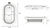 Дитяча ванночка для купання з підставкою подушечкою термометром Сіра, фото 3